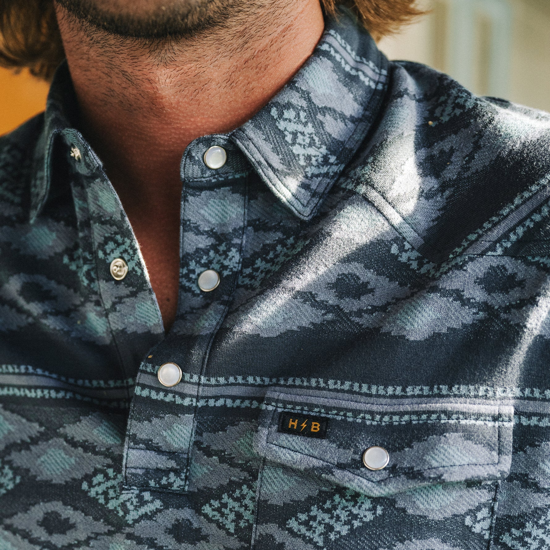 【MURRAL】 LANDSCAPE JACQUARD BOLERO Ranchero Jacquard Polo - Zango Jacquard : Blue Shimmer