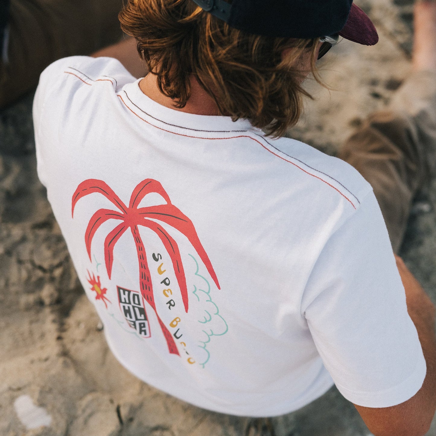 Super Bueno Palm Cotton T-Shirt - White