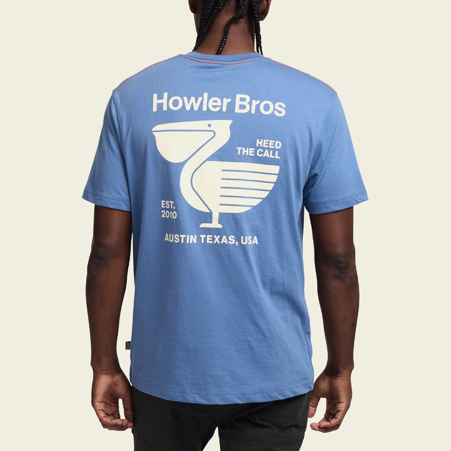 Pelican Postage Pocket T-Shirt - Blue Horizon