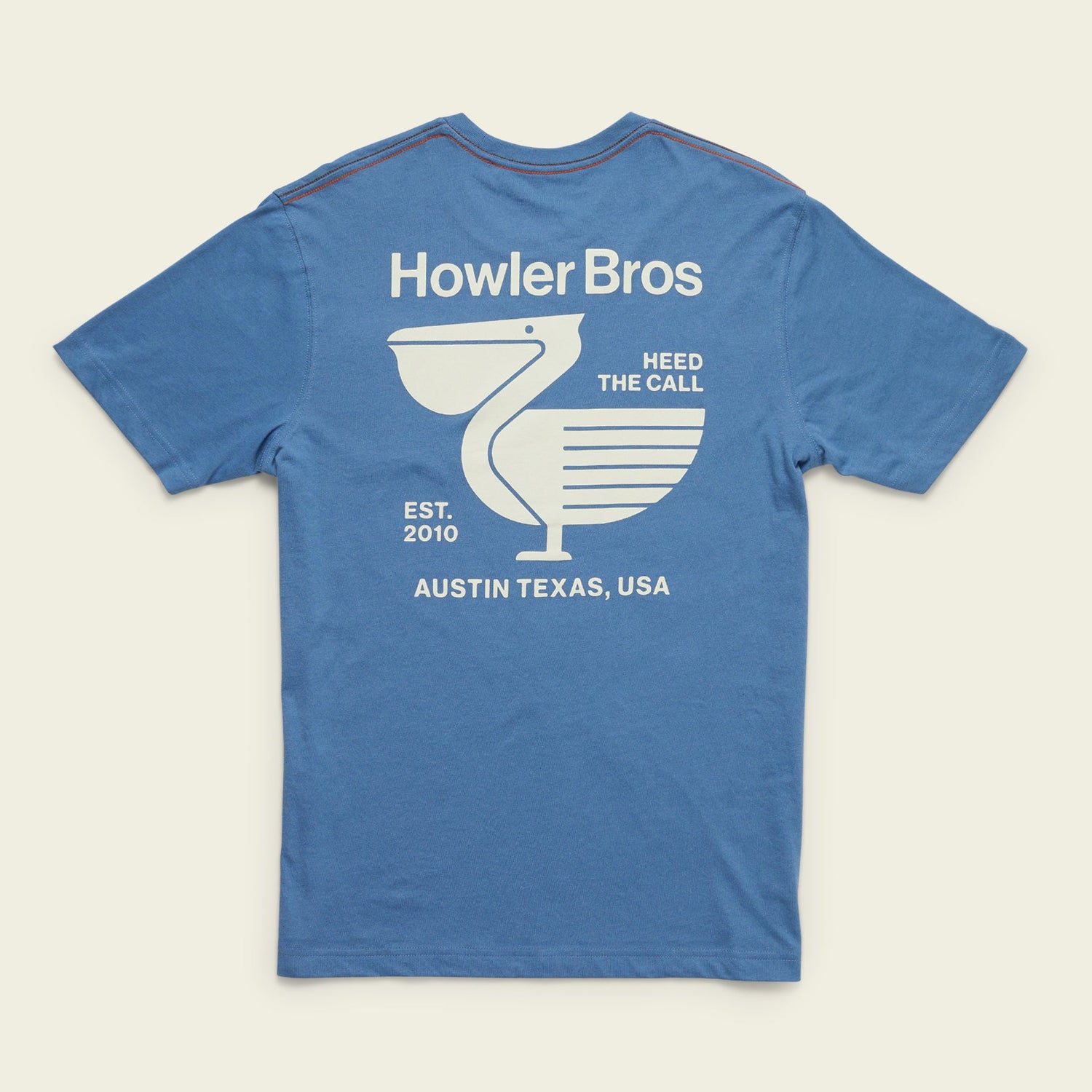 Pelican Postage Pocket T-Shirt - Blue Horizon