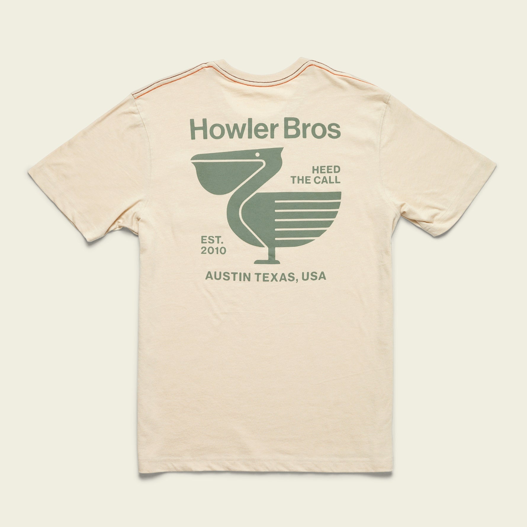 Pelican Postage Pocket T-Shirt - Sand Heather