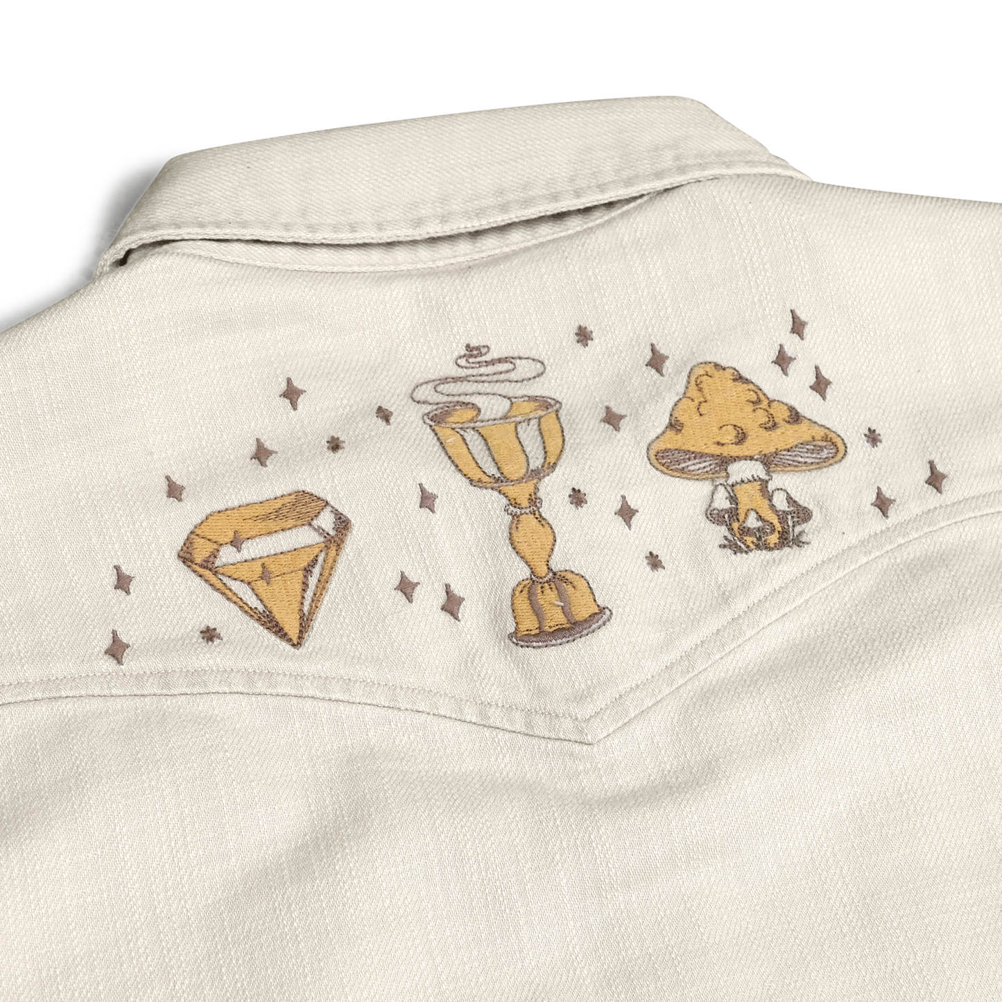 River Wizard Novato Shirt - Omens Overhead : Oatmeal