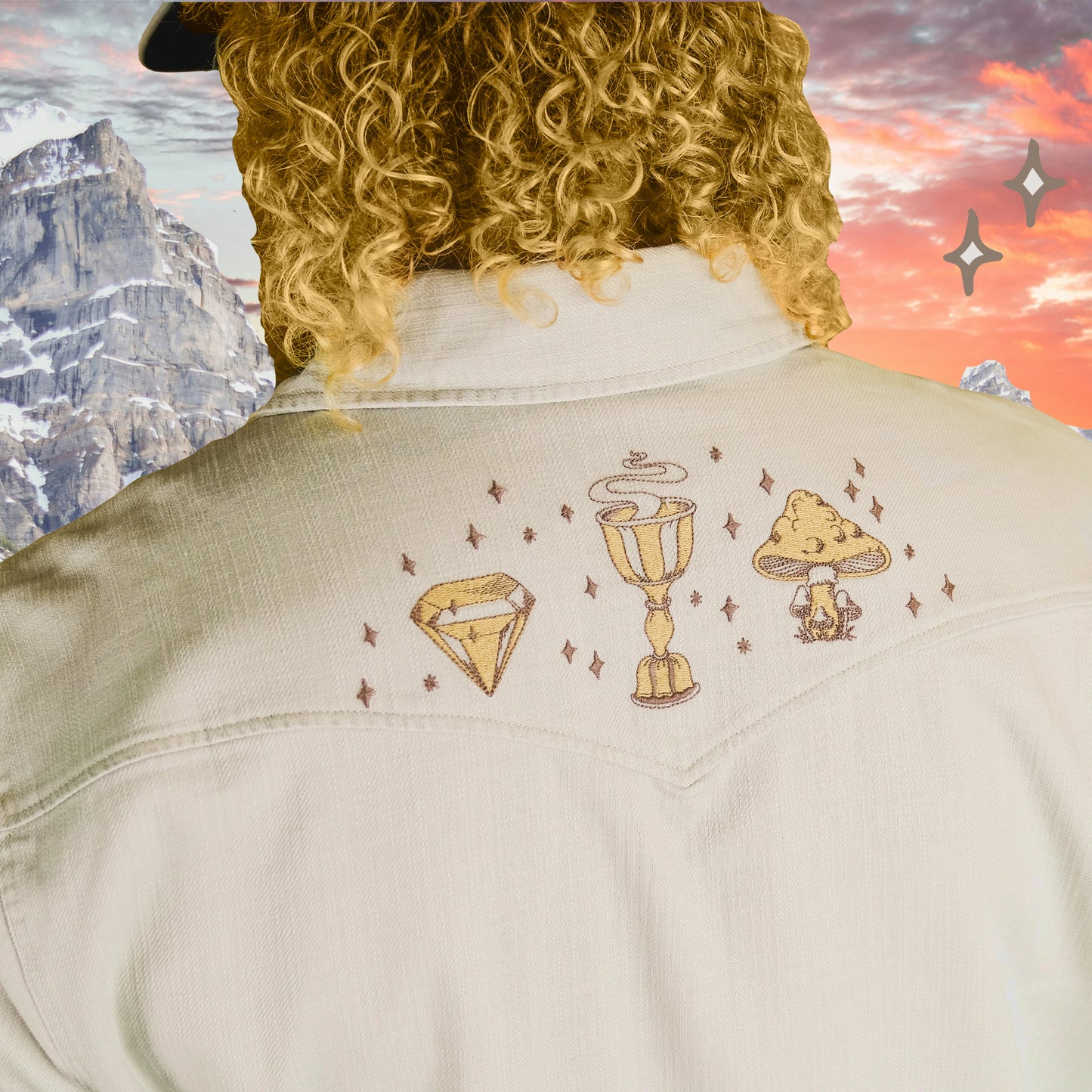 River Wizard Novato Shirt - Omens Overhead : Oatmeal