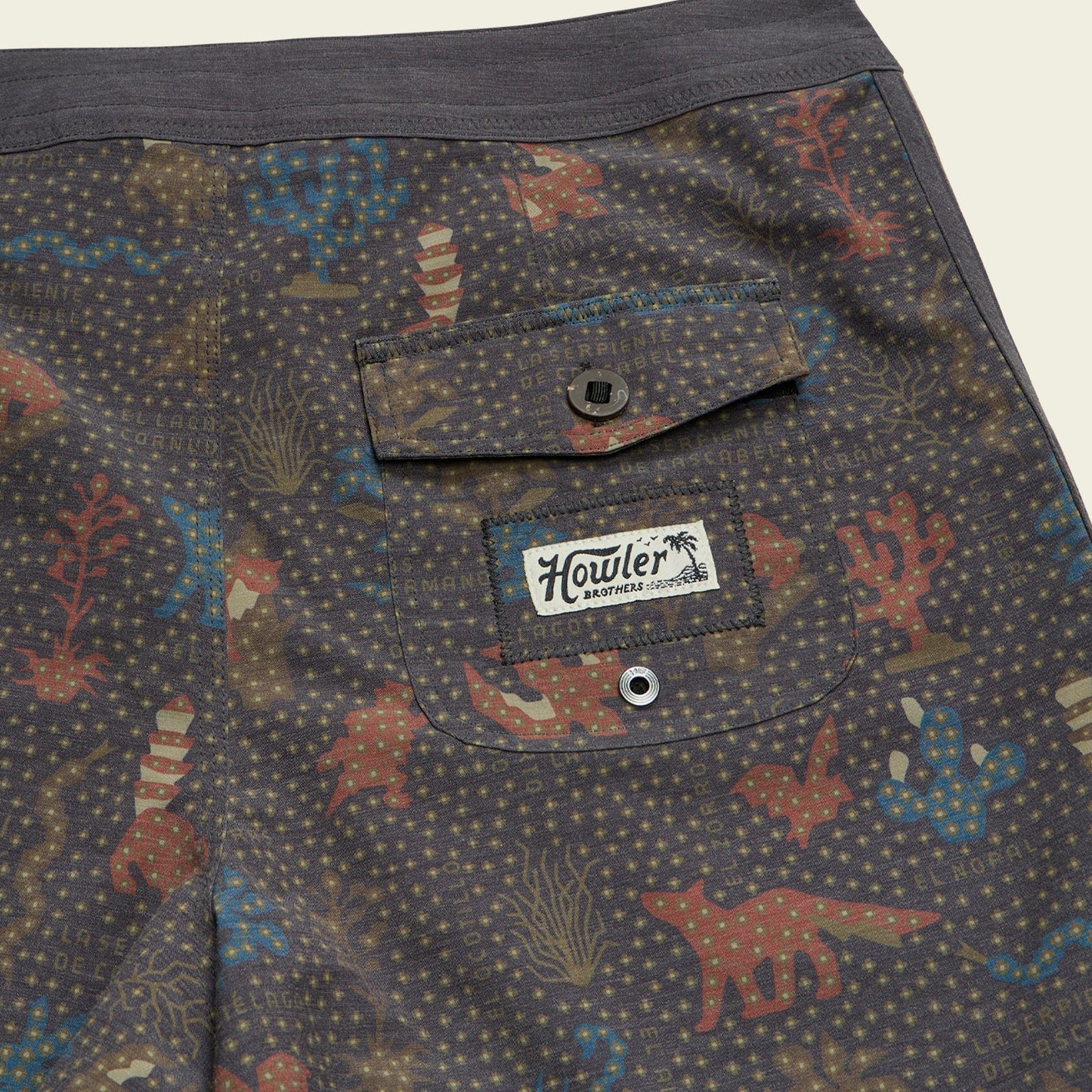 Bruja Boardshorts 18.5" - Ecosistema : Antique Black