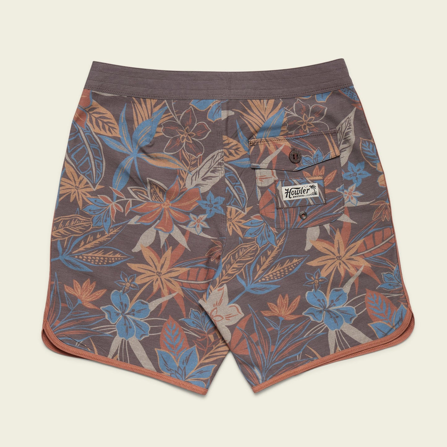 Bruja Boardshorts 18.5" - Sky Island Flora : Brown