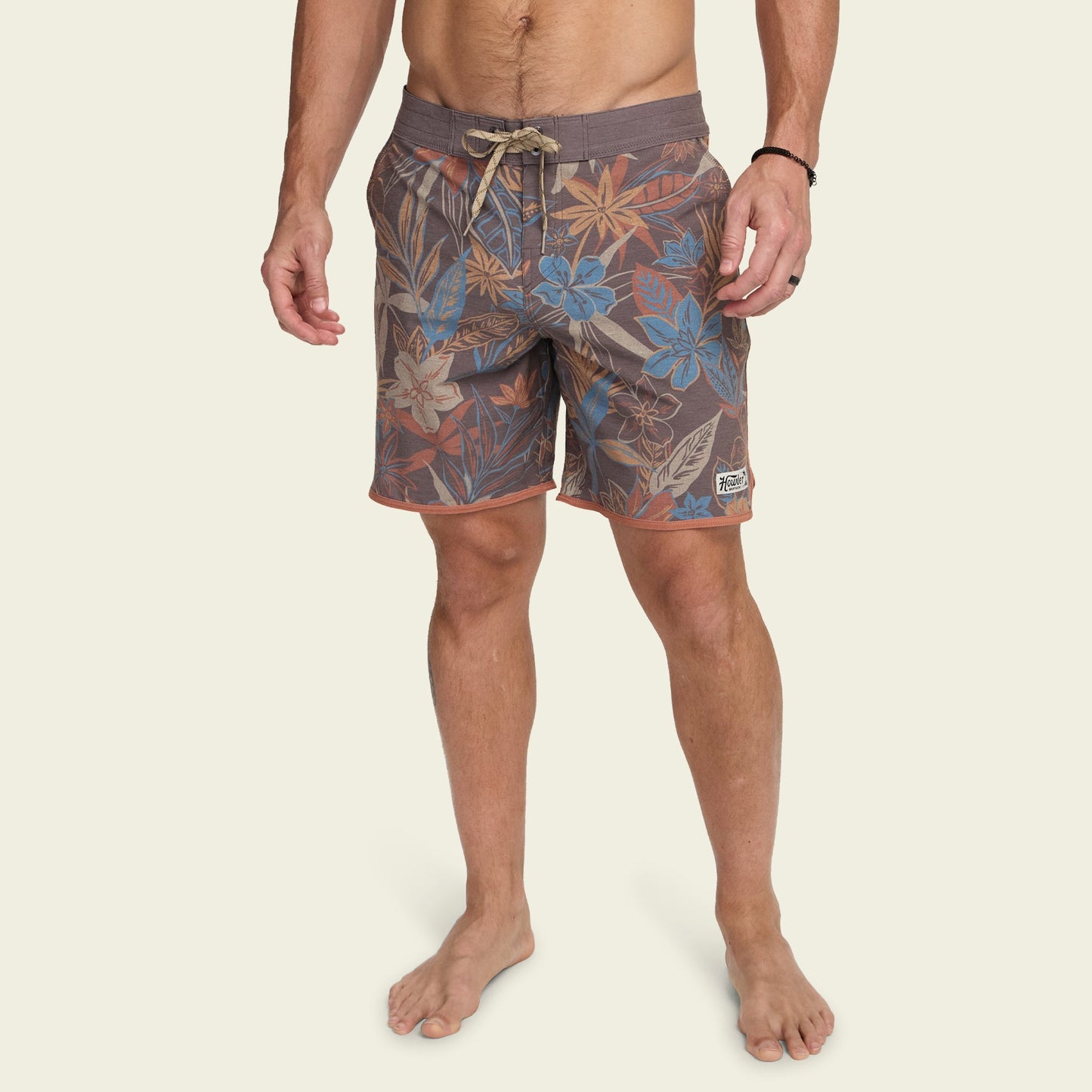 Bruja Boardshorts 18.5" - Sky Island Flora : Brown
