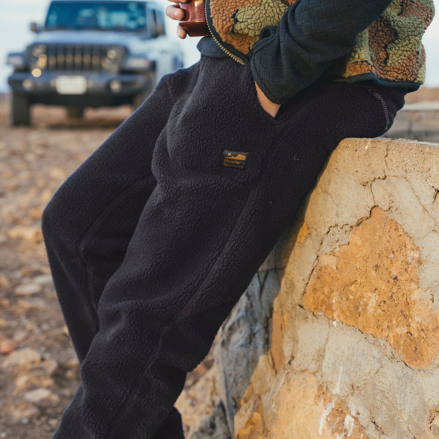 Pelusa Fleece Pants - True Black