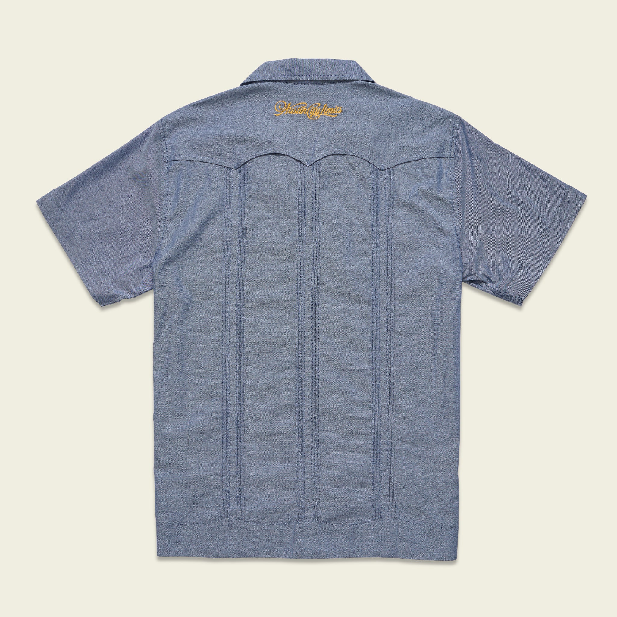 ACL Fest 2025 Guayabera Shirt - Rosas Amarillas : Azul – HOWLER