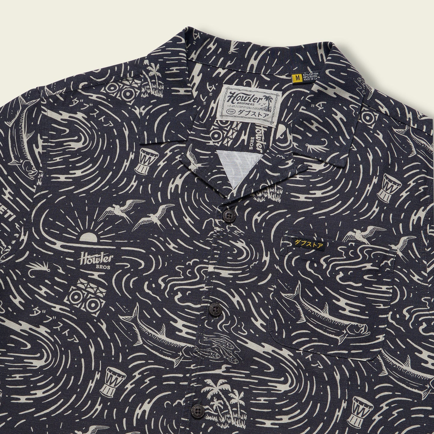 Dub Store Monoloha Shirt - Naoki Nautical : Antique Black