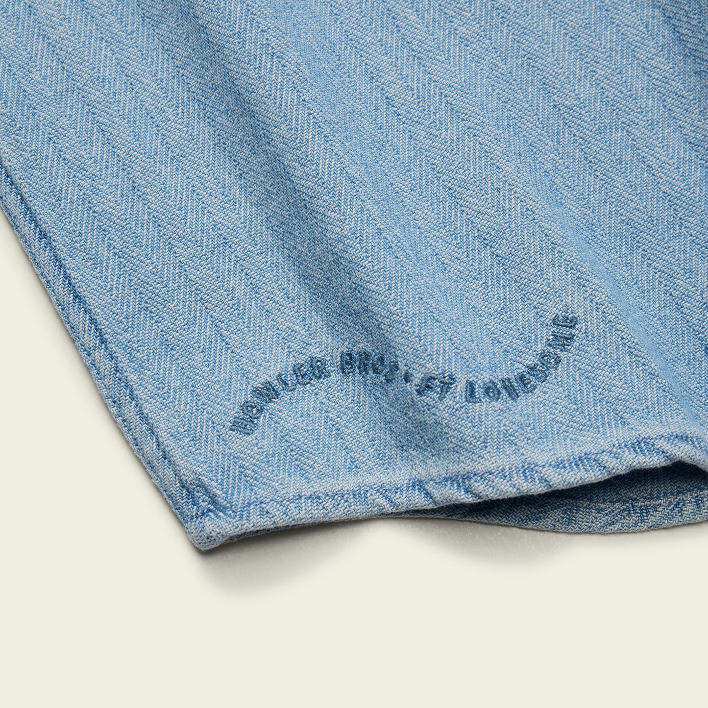 Ft. Lonesome Dust Up Denim Snapshirt - Haggard Herringbone