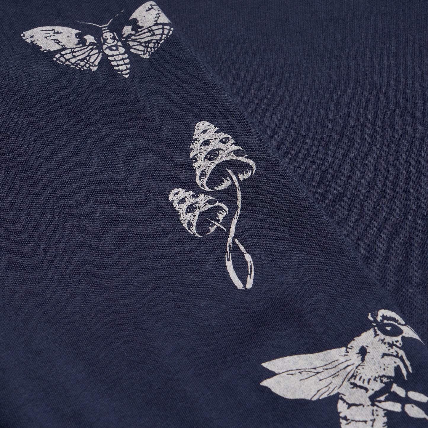 Ft. Lonesome Mutation Longsleeve Cotton T-Shirt - Midnight