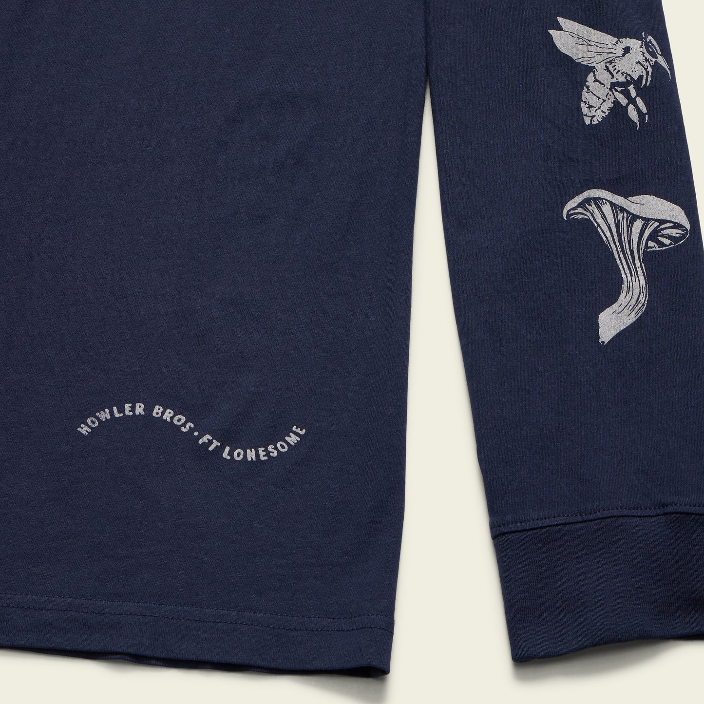 Ft. Lonesome Mutation Longsleeve Cotton T-Shirt - Midnight