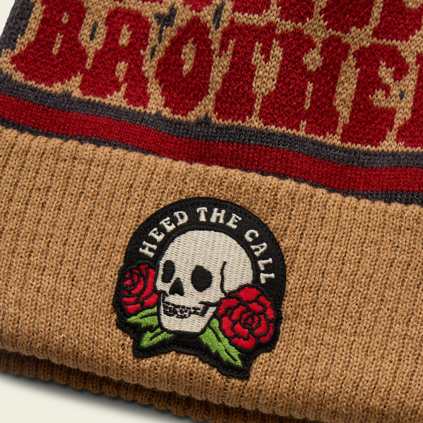 Skulls n’ Begonias Disco Beanie - HTC Patch
