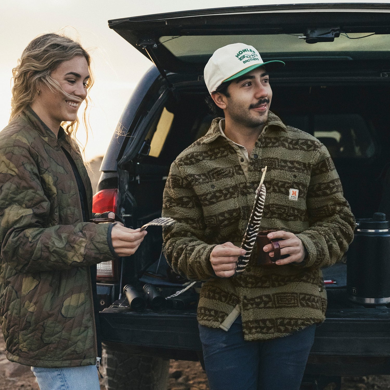 Allegheny Fleece Overshirt - Hanko Stripe : Lichen Green