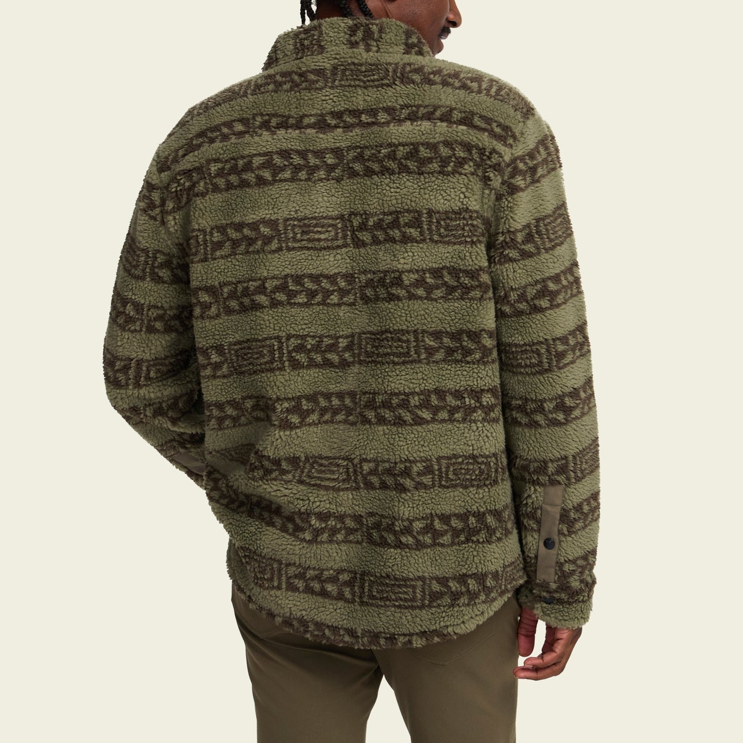 Allegheny Fleece Overshirt - Hanko Stripe : Lichen Green