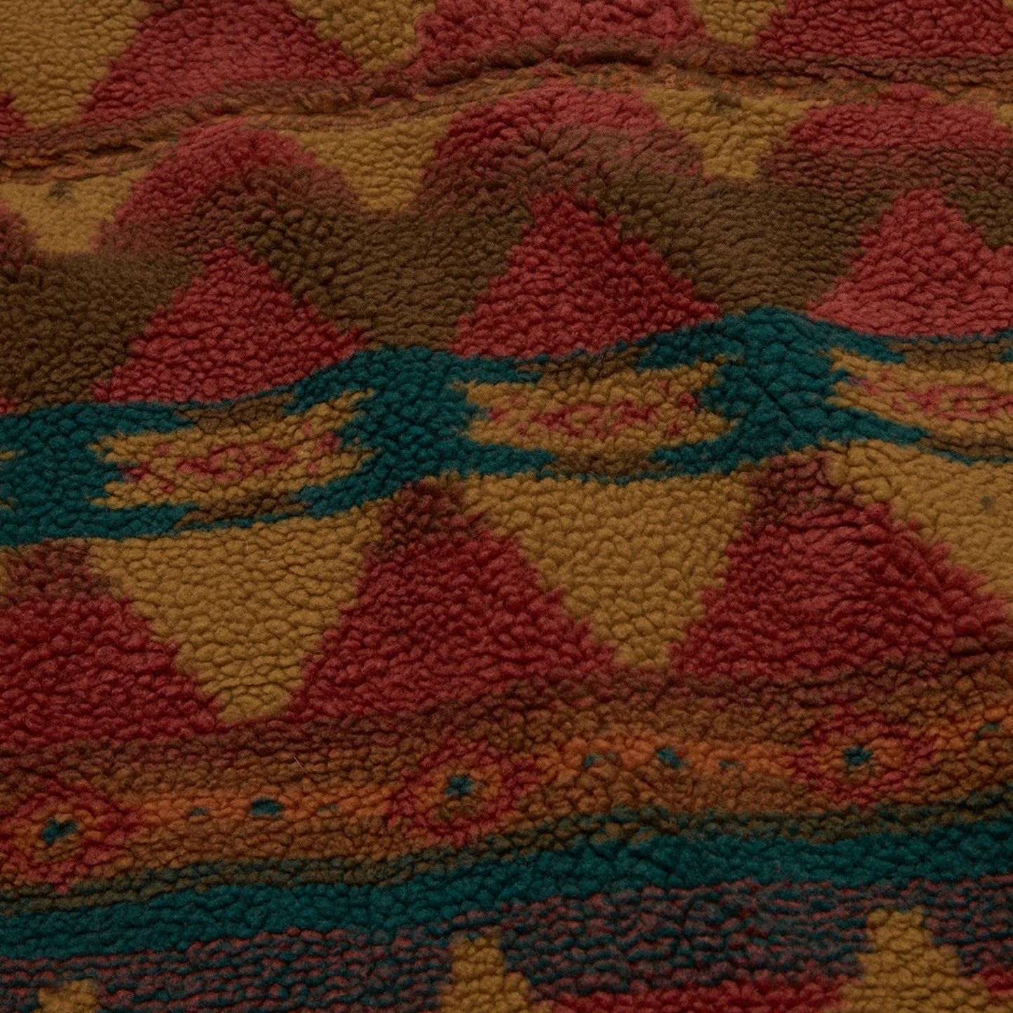 Allegheny Fleece Overshirt - Mitla Motifs : Brick
