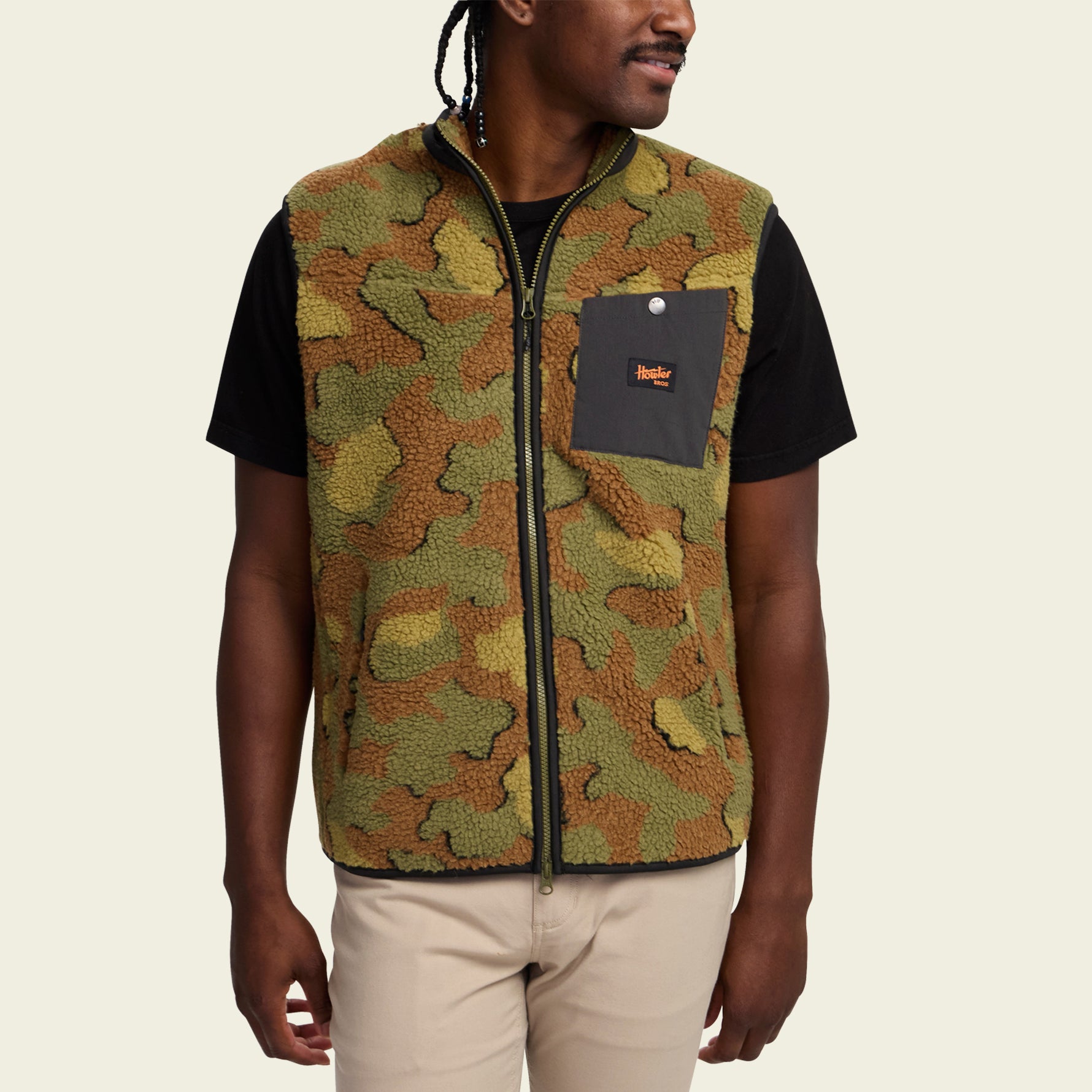 Chisos Fleece Vest - Mimetico : Fatigue – HOWLER BROTHERS