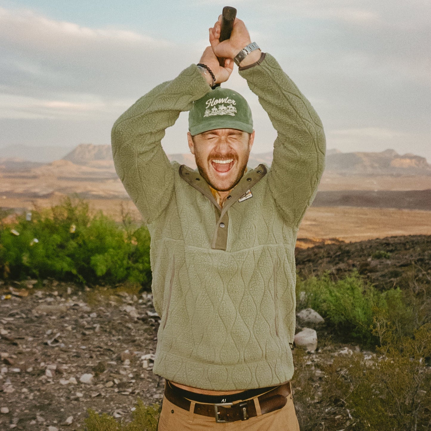 Chisos Hooded Pullover - Capillary Waves : Lichen Green