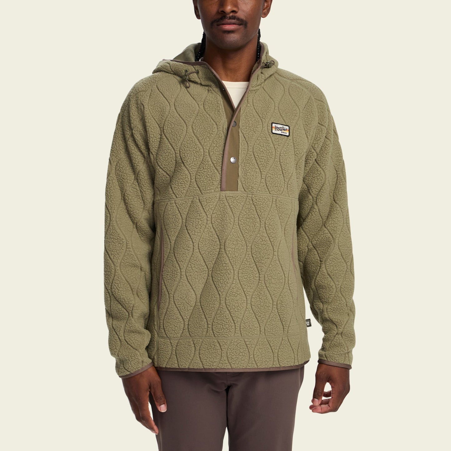 Chisos Hooded Pullover - Capillary Waves : Lichen Green