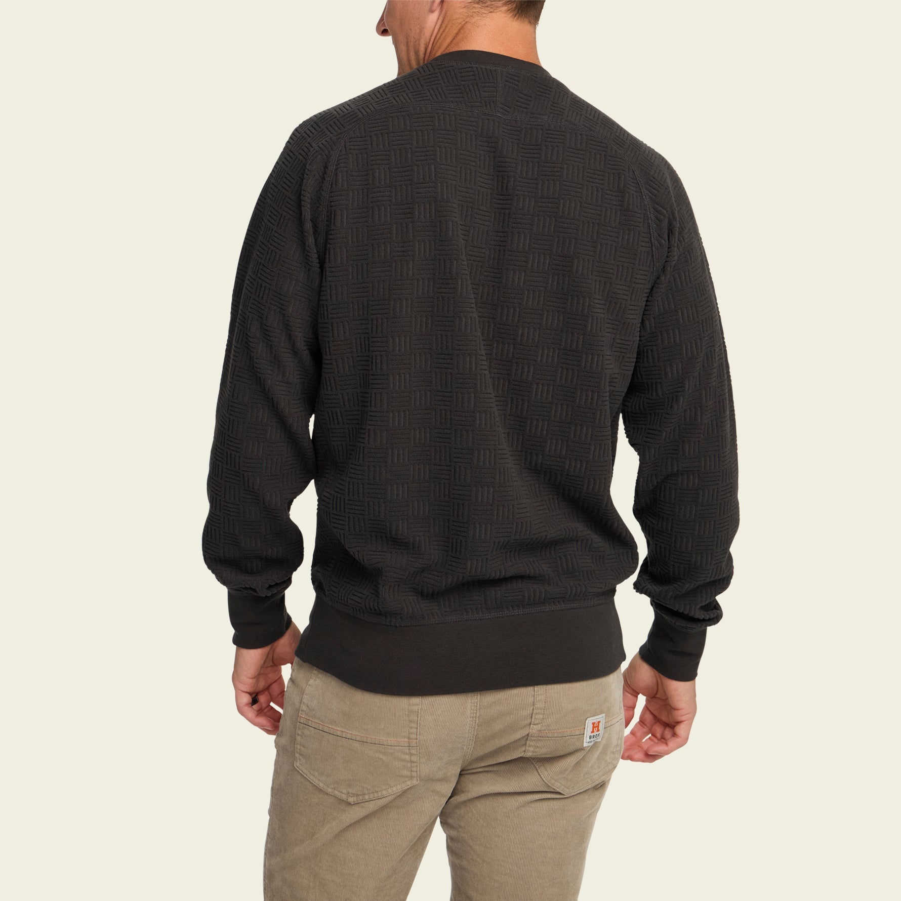 Eleos Fleece Crewneck - Grids : Antique Black – HOWLER BROTHERS
