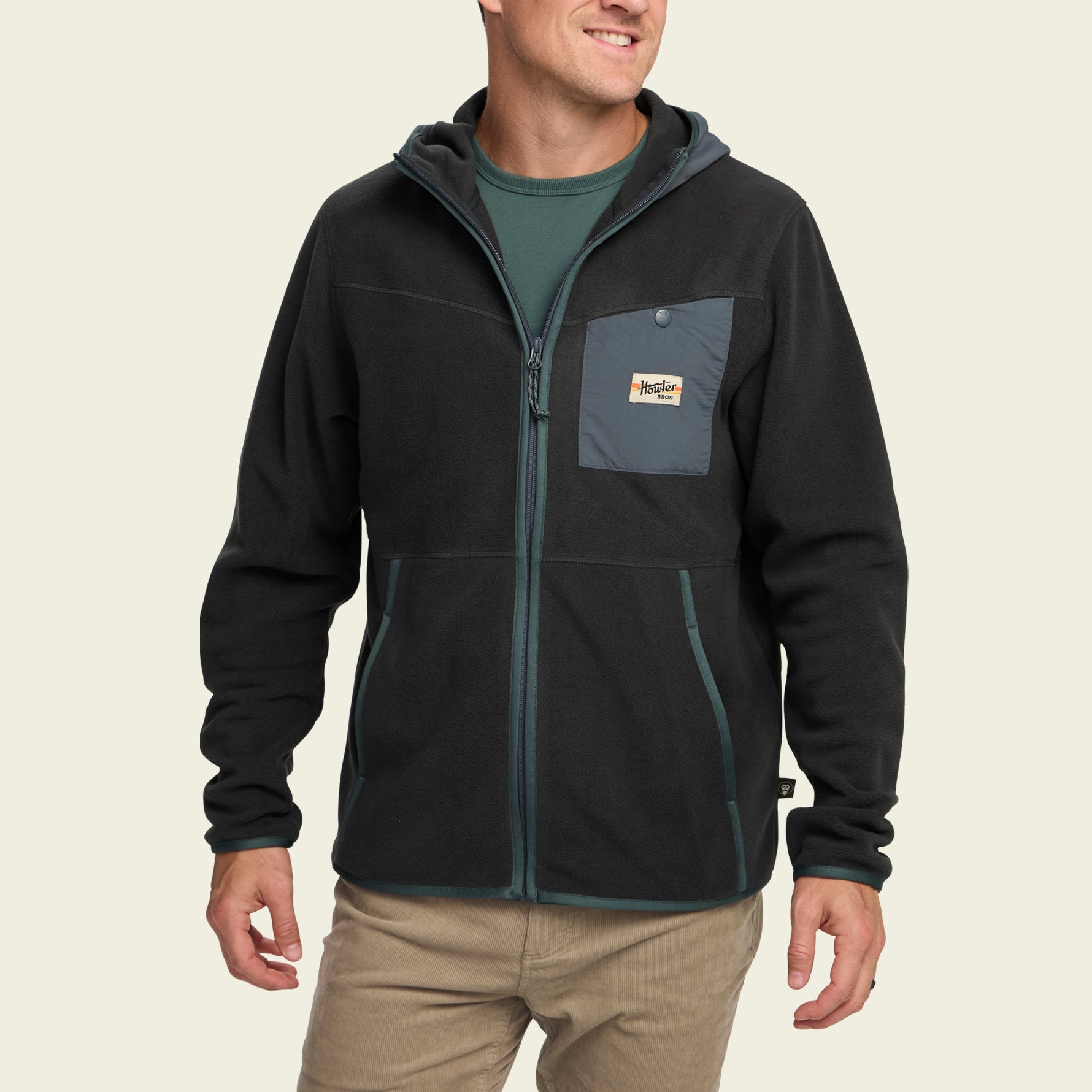 Free Range Hooded Jacket - Antique Black – HOWLER BROTHERS