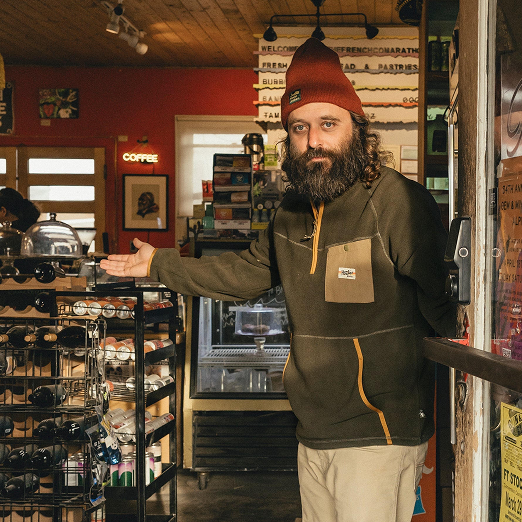 Free Range Fleece Pullover - Army – HOWLER BROTHERS