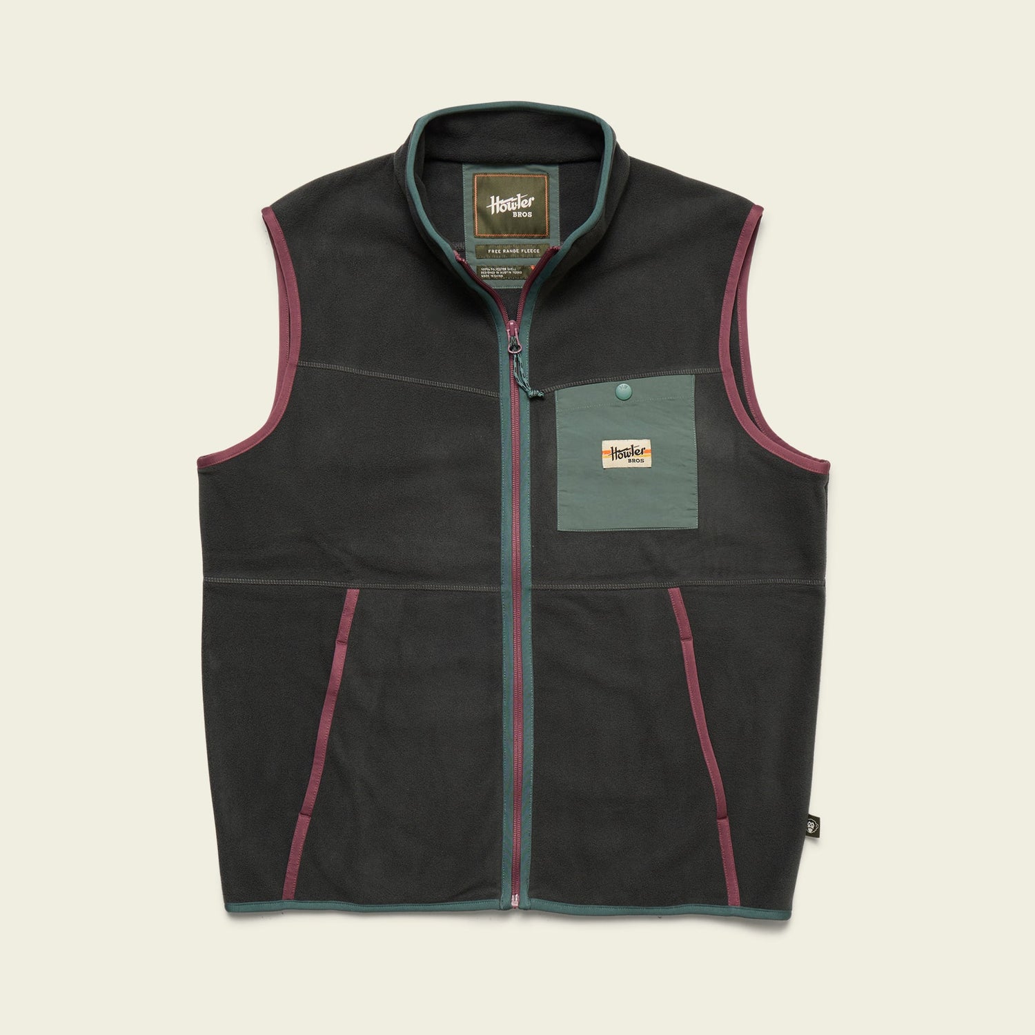 Free Range Fleece Vest - Antique Black