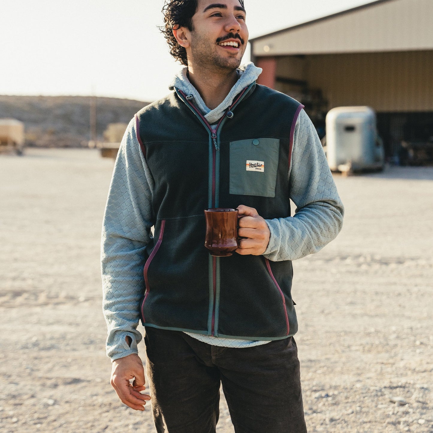 Free Range Fleece Vest - Antique Black
