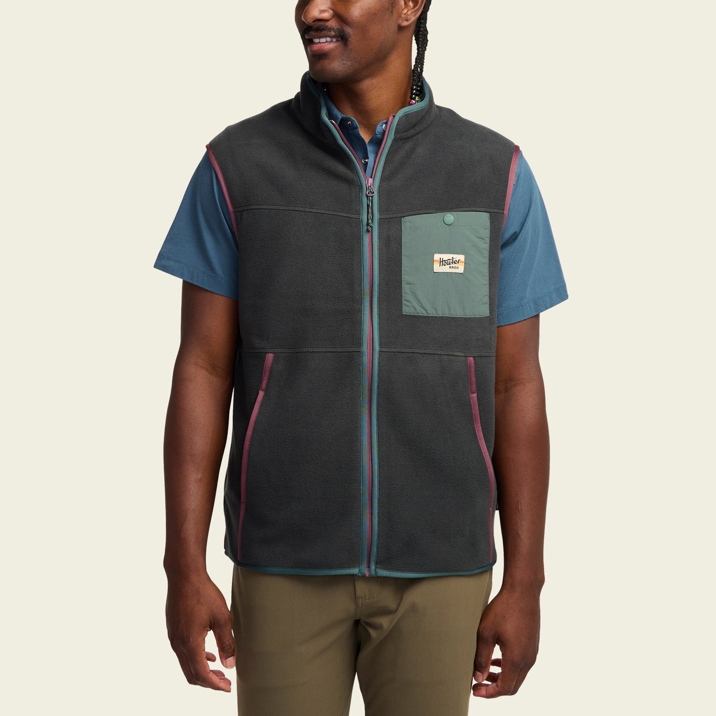 Free Range Fleece Vest - Antique Black