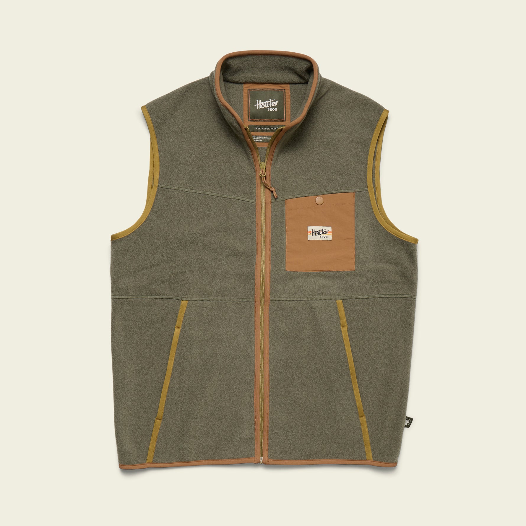Free Range Fleece Vest - Oregano – HOWLER BROTHERS