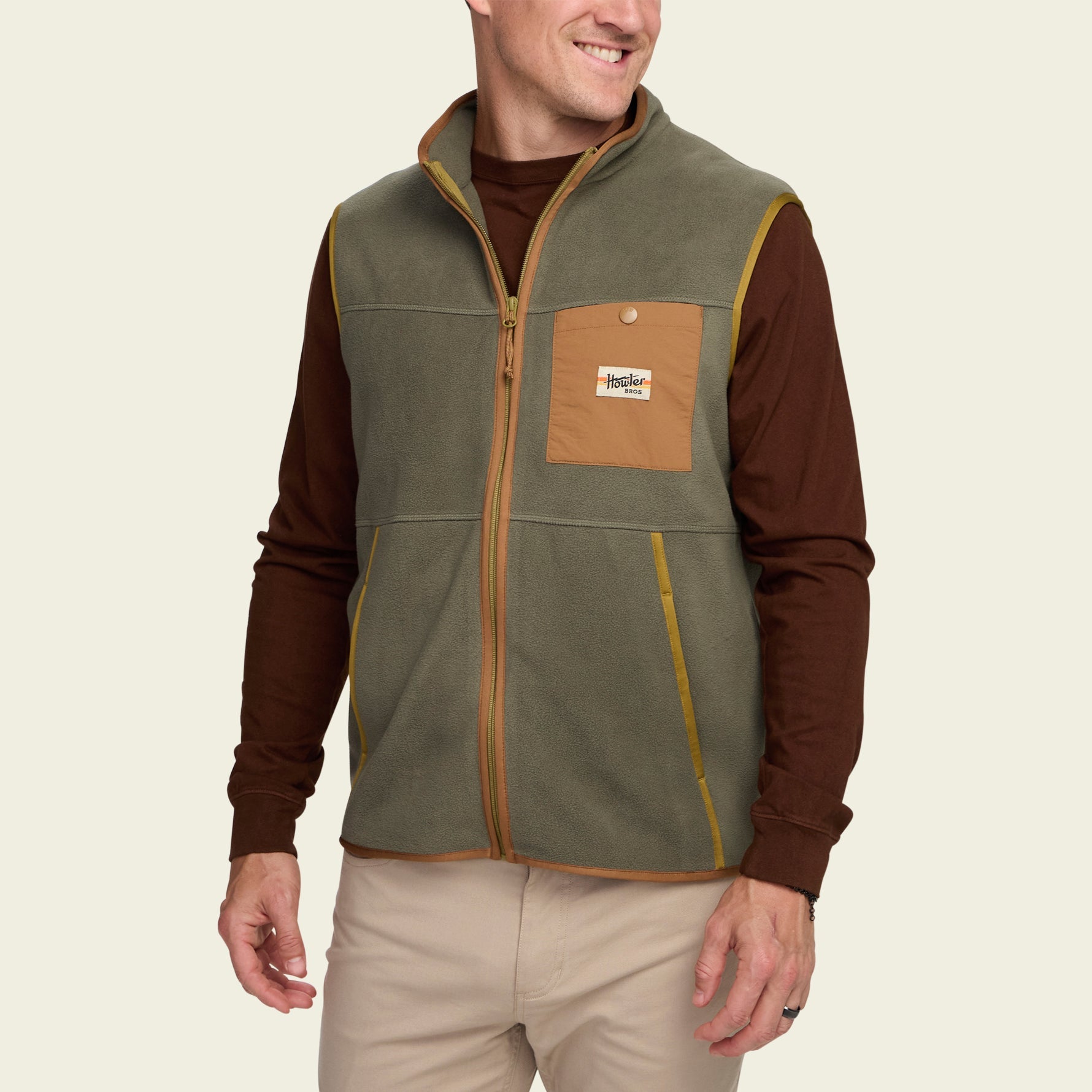 Free Range Fleece Vest - Oregano – HOWLER BROTHERS