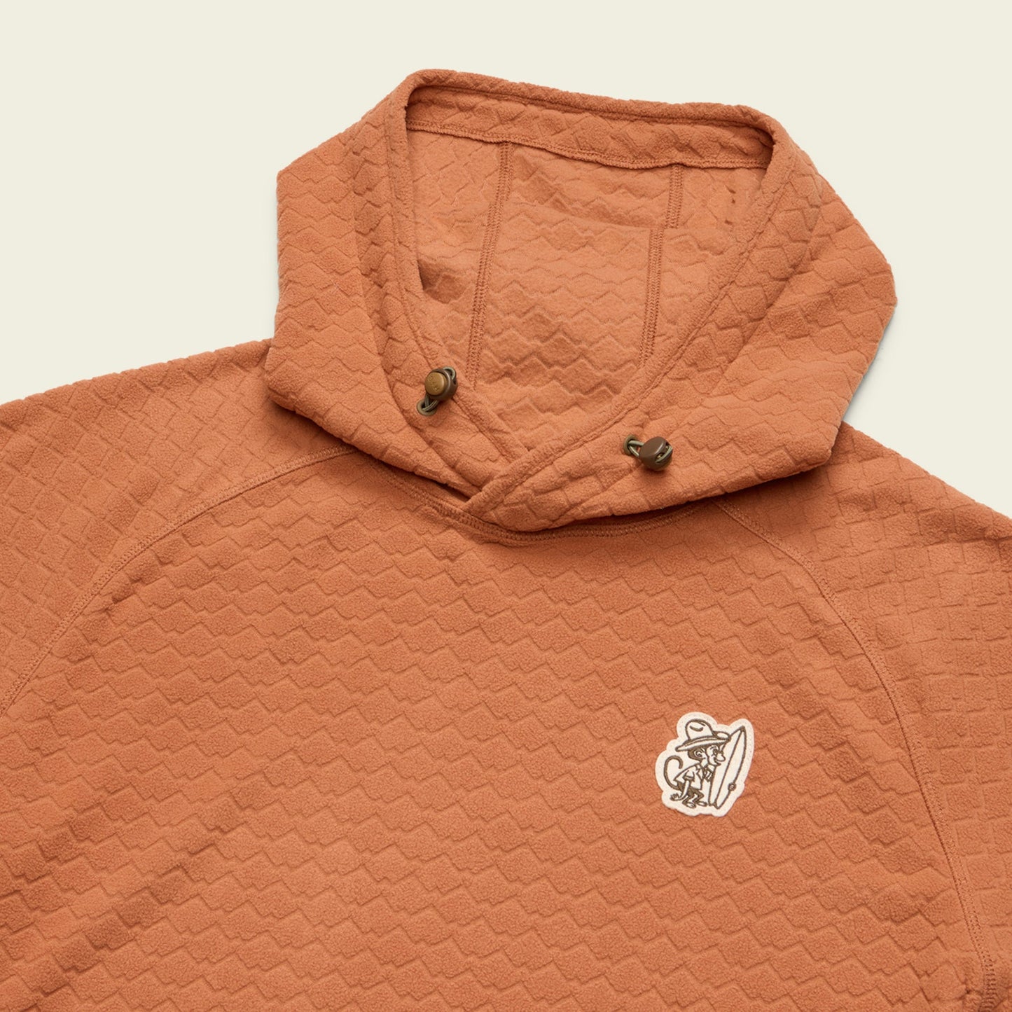 Palo Duro Fleece Hoodie - Mountain Grid : Clay