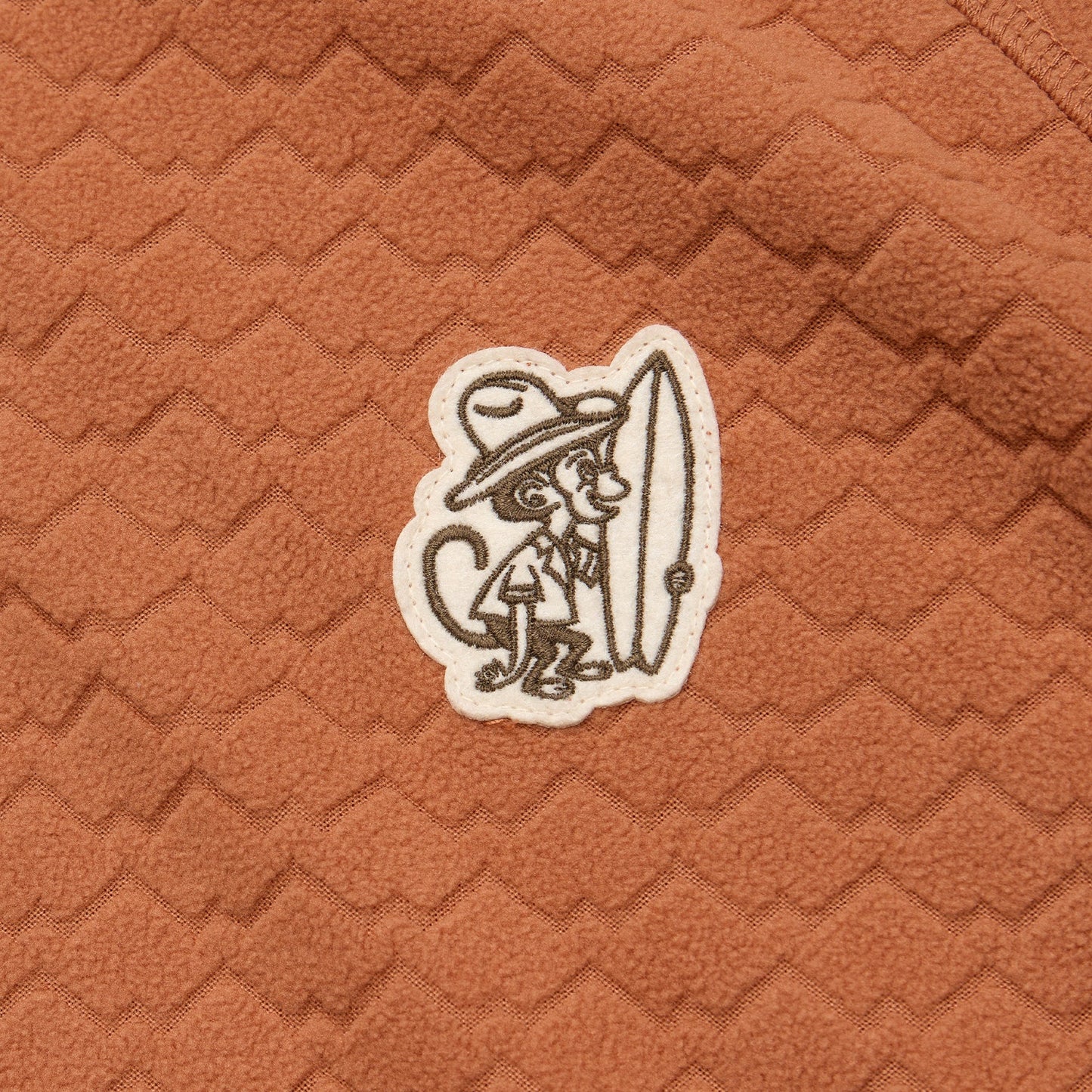Palo Duro Fleece Hoodie - Mountain Grid : Clay