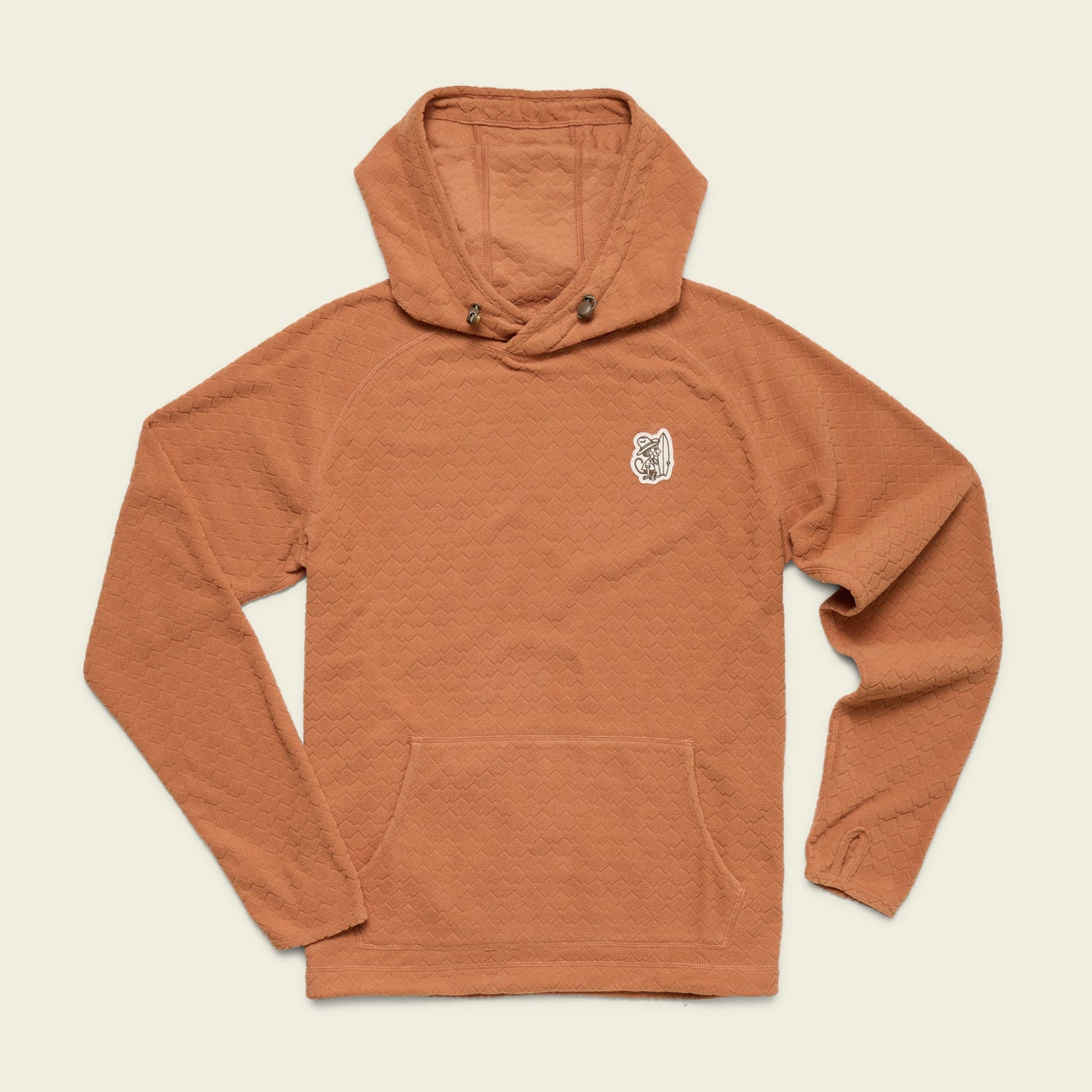 Palo Duro Fleece Hoodie - Mountain Grid : Clay