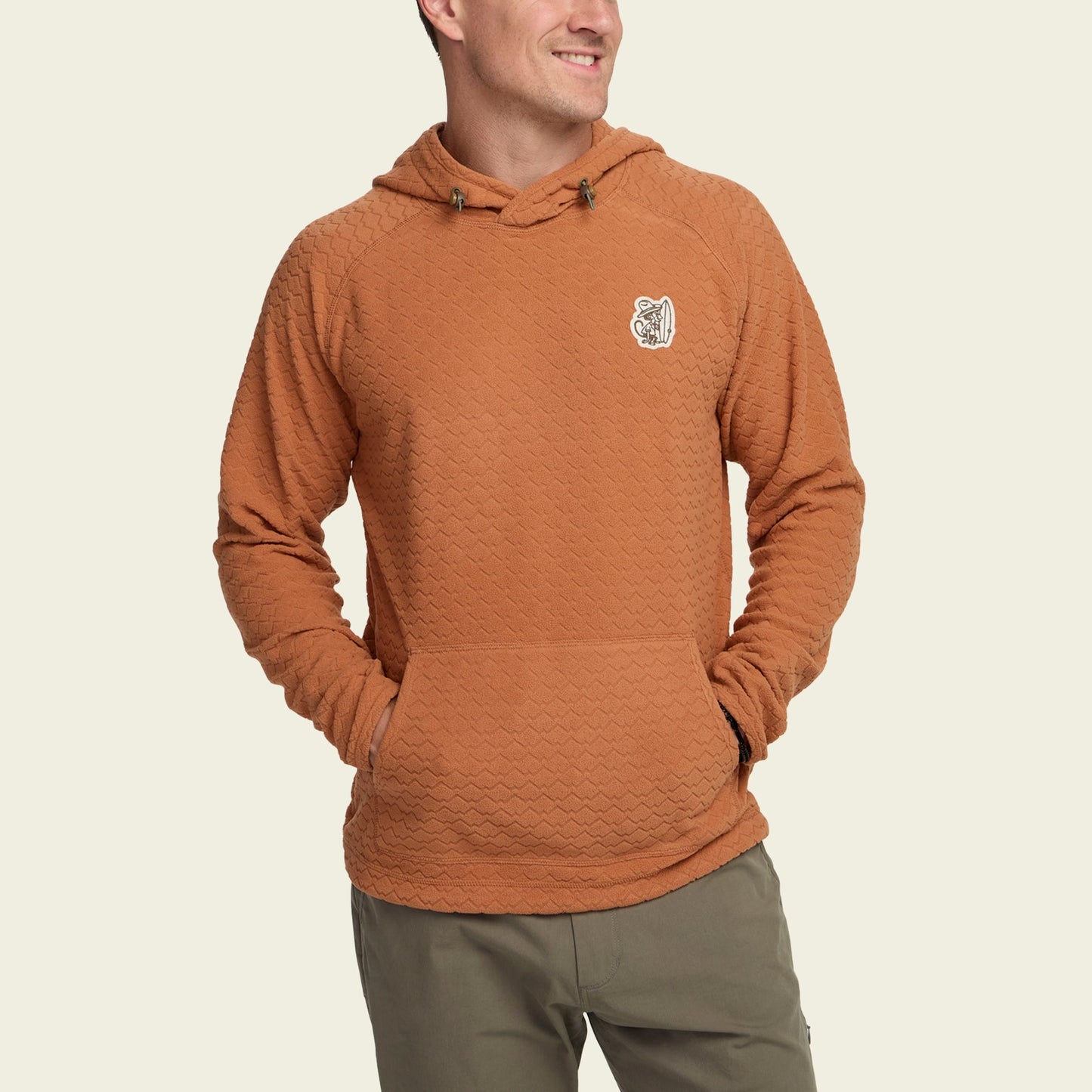 Palo Duro Fleece Hoodie - Mountain Grid : Clay