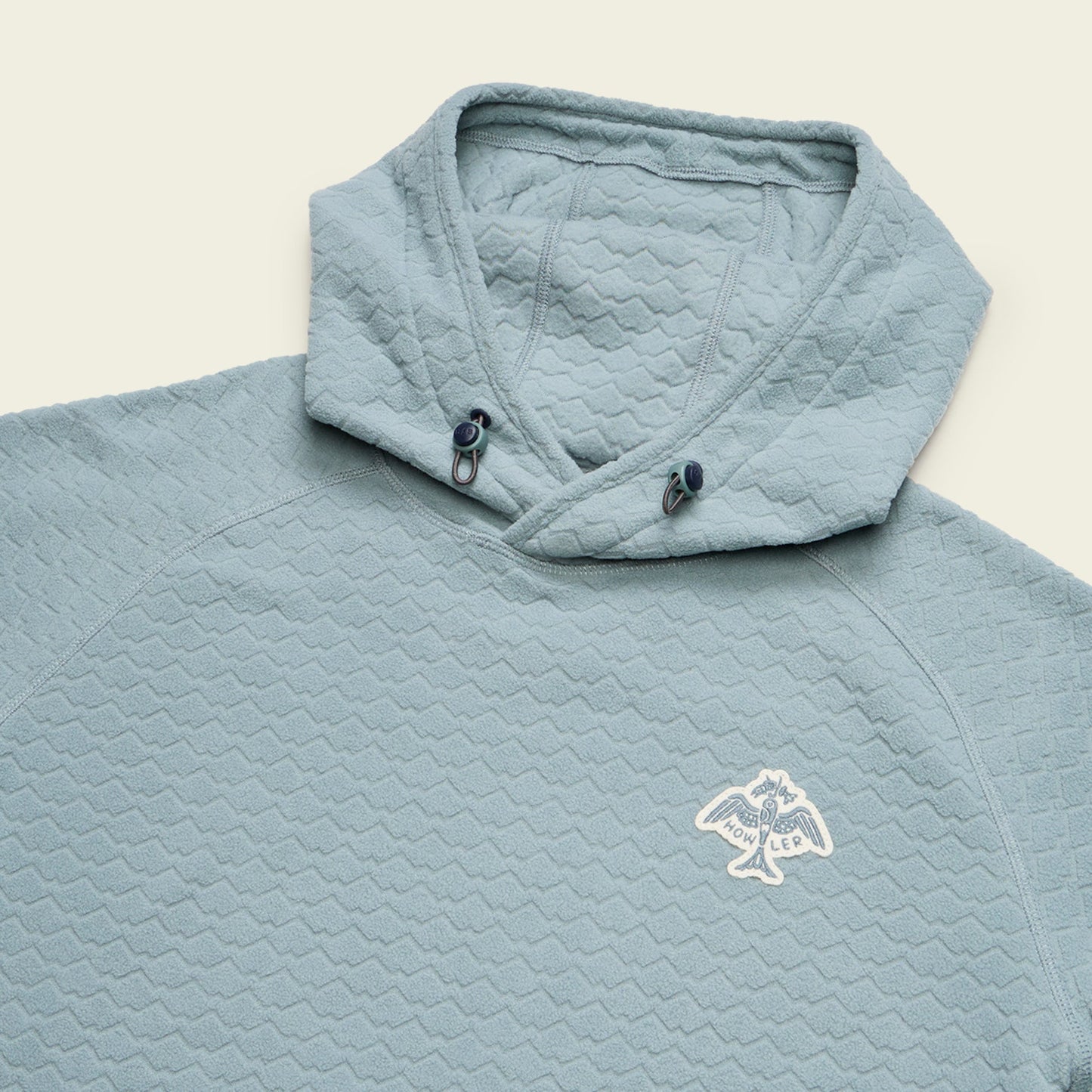 Palo Duro Fleece Hoodie - Mountain Grid : Iron Blue