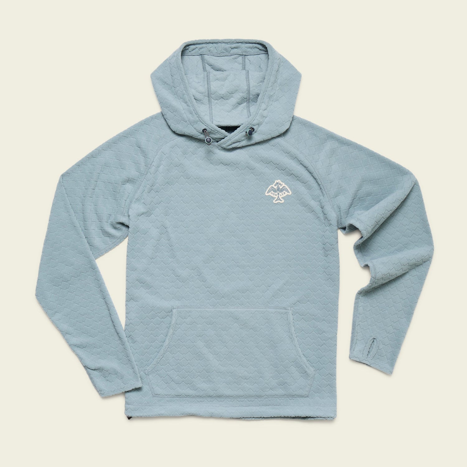 Palo Duro Fleece Hoodie - Mountain Grid : Iron Blue