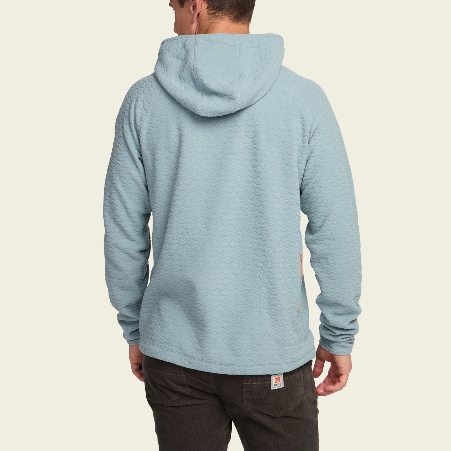 Palo Duro Fleece Hoodie - Mountain Grid : Iron Blue