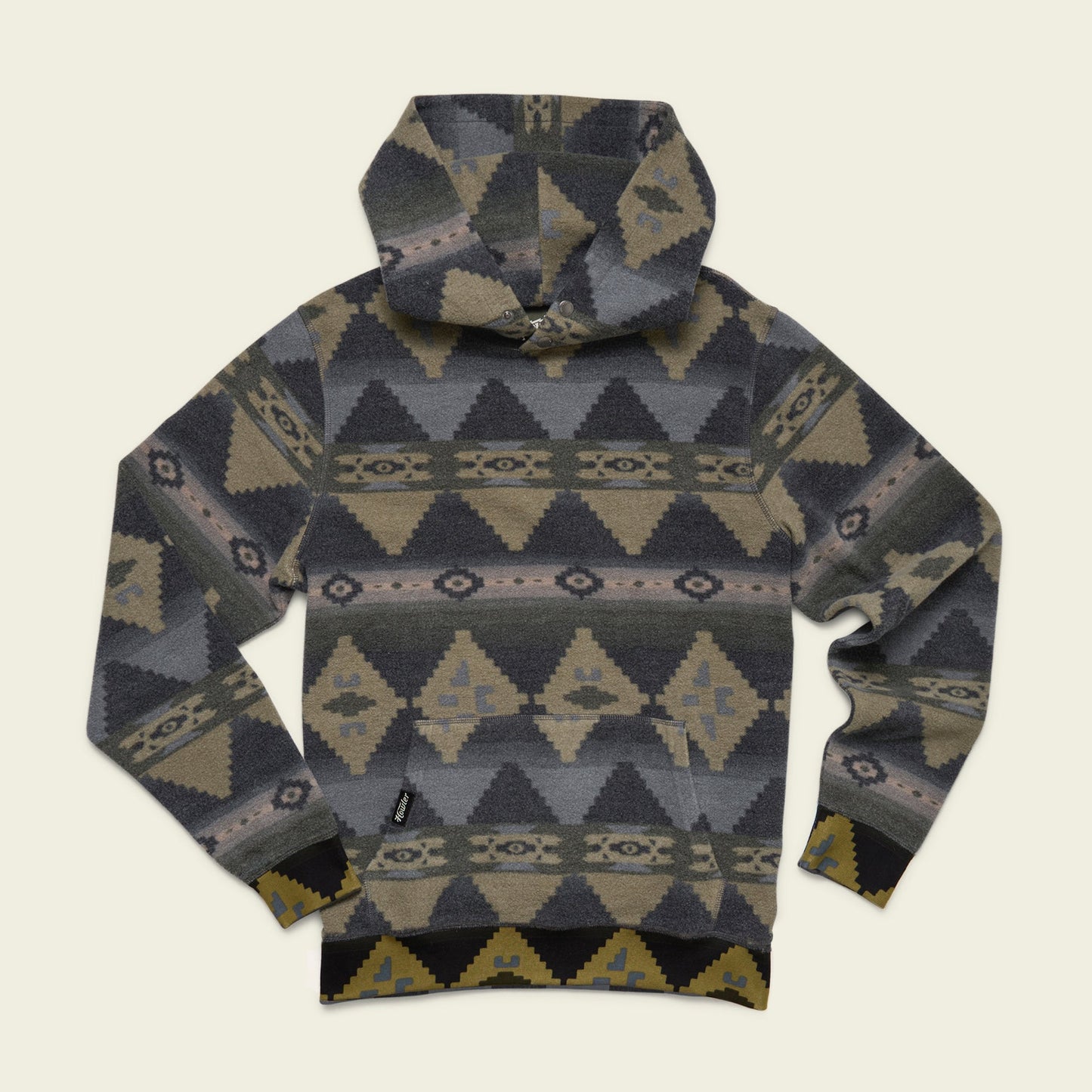 Tajima Hoodie - Mitla Motifs : True Black