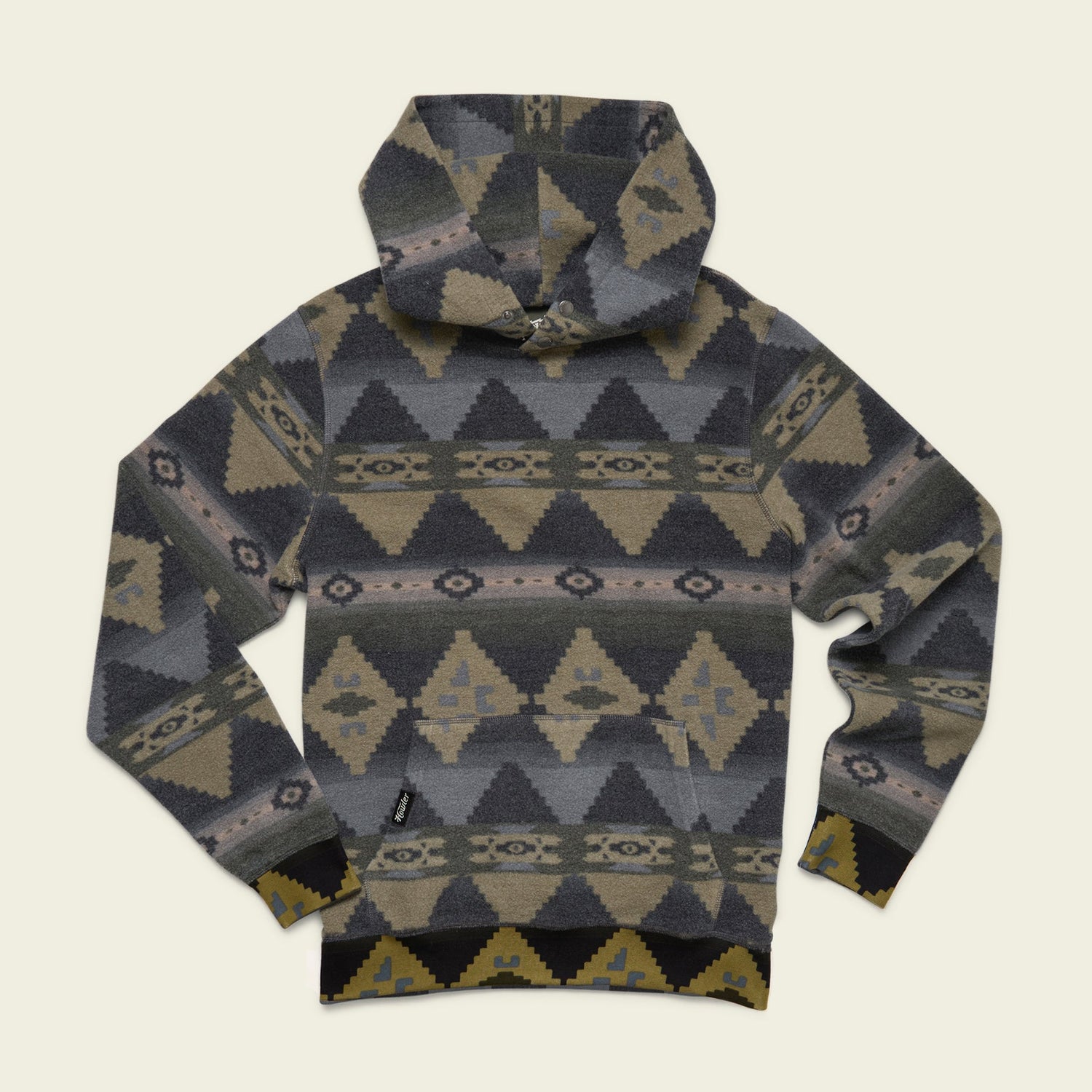 Tajima Hoodie - Mitla Motifs : True Black