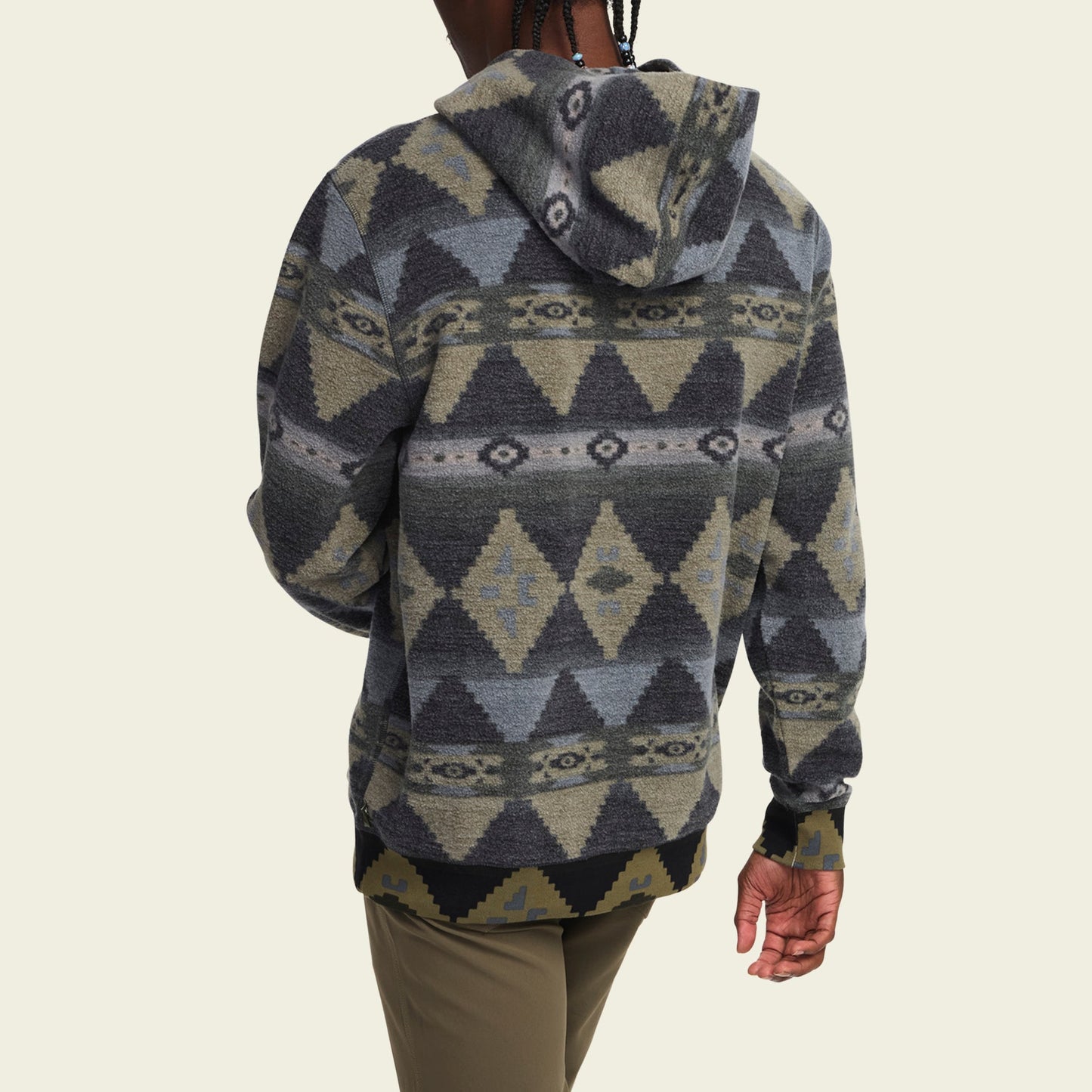 Tajima Hoodie - Mitla Motifs : True Black