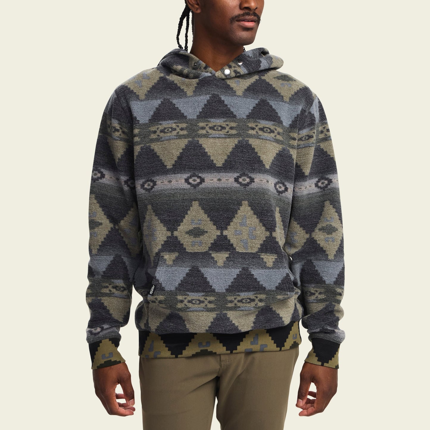 Tajima Hoodie - Mitla Motifs : True Black