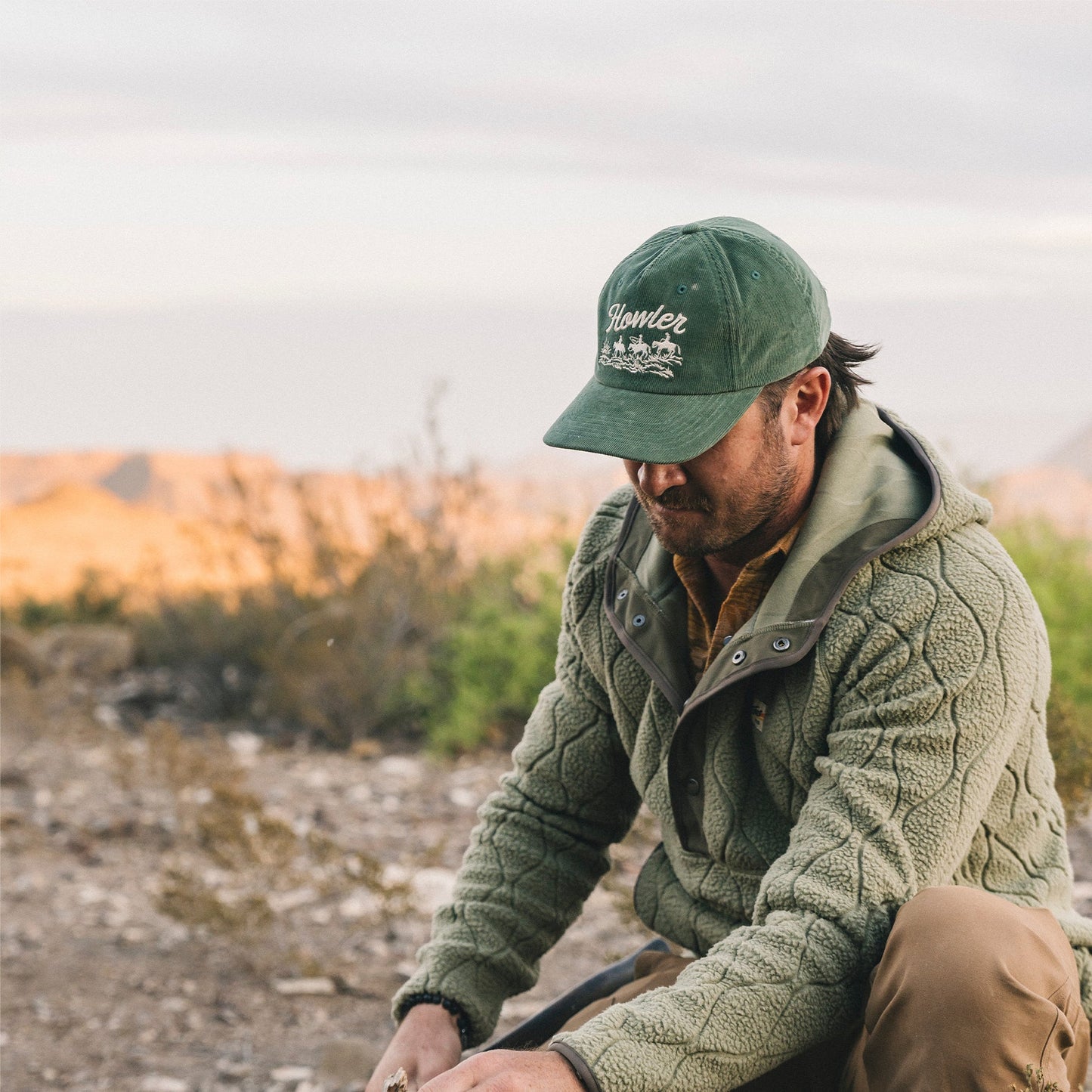 Howler Posse Standard Hat - Forest Corduroy