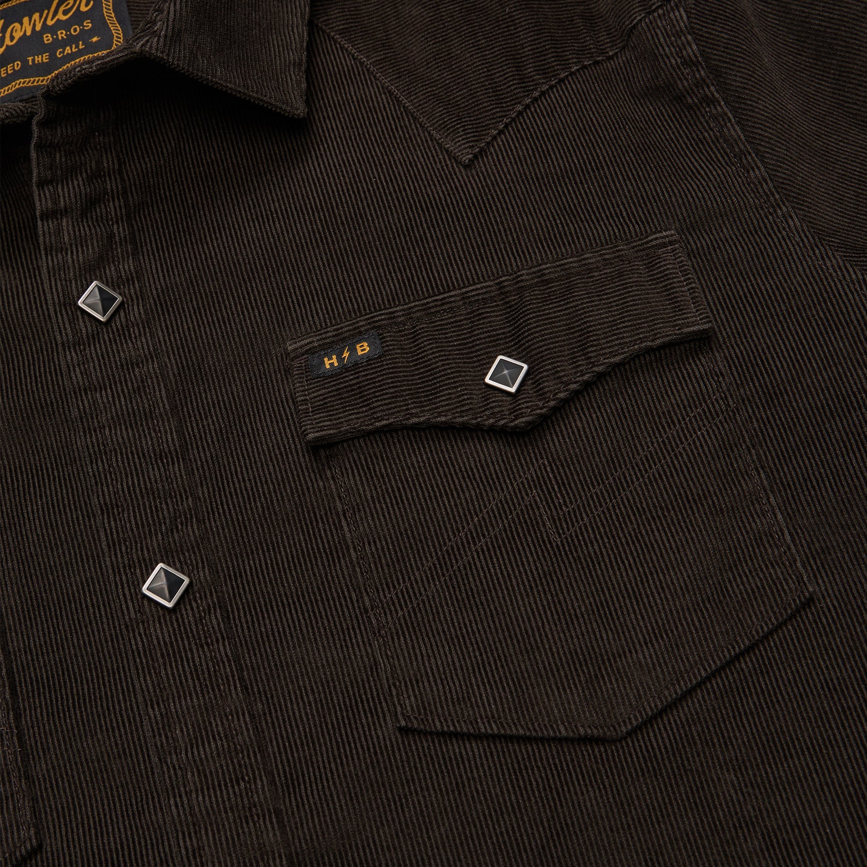 Banning Corduroy Snapshirt - Antique Black – HOWLER BROTHERS