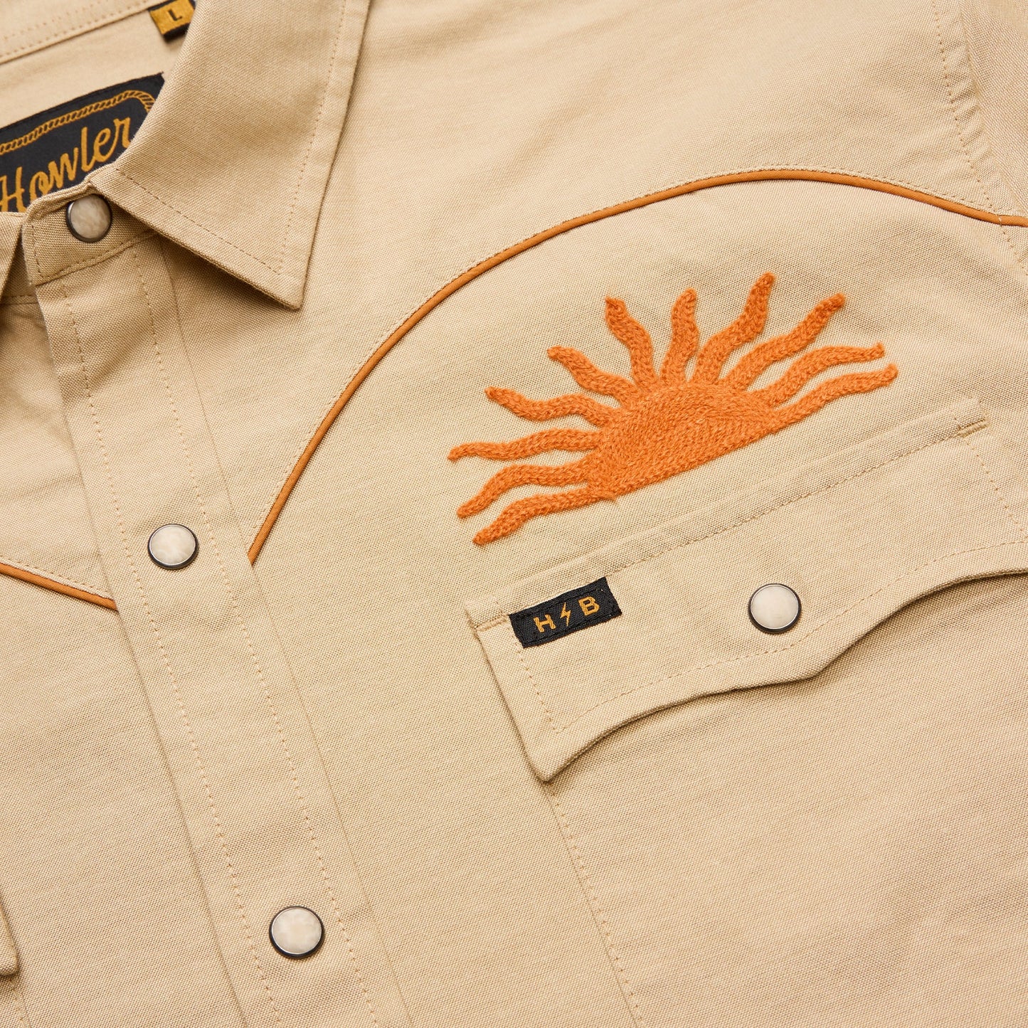 Crosscut Deluxe Snapshirt - El Sol : Gold