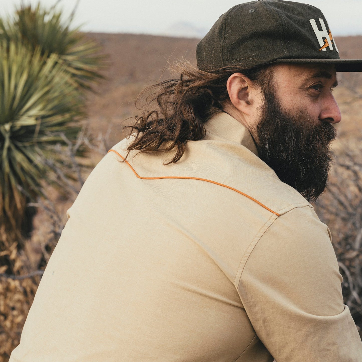 Crosscut Deluxe Snapshirt - El Sol : Gold