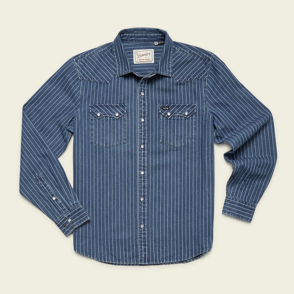 Dust Up Denim Snapshirt - Merle Stripe – HOWLER BROTHERS