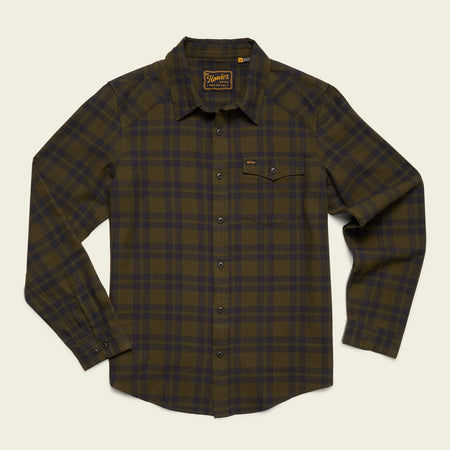La Grange Lightweight Flannel - Cohen Plaid : Dark Olive – HOWLER