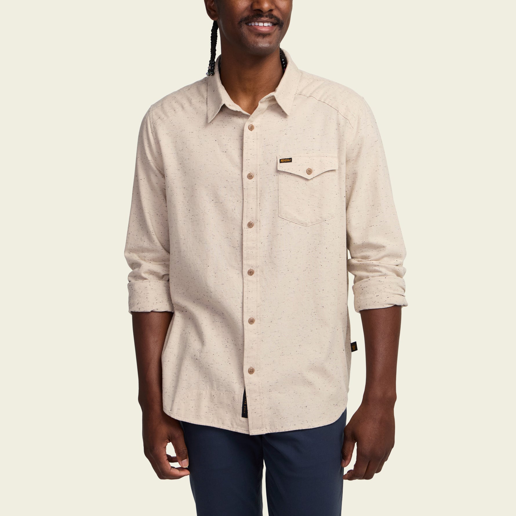 La Grange Lightweight Flannel - Speckled Sand – HOWLER BROTHERS
