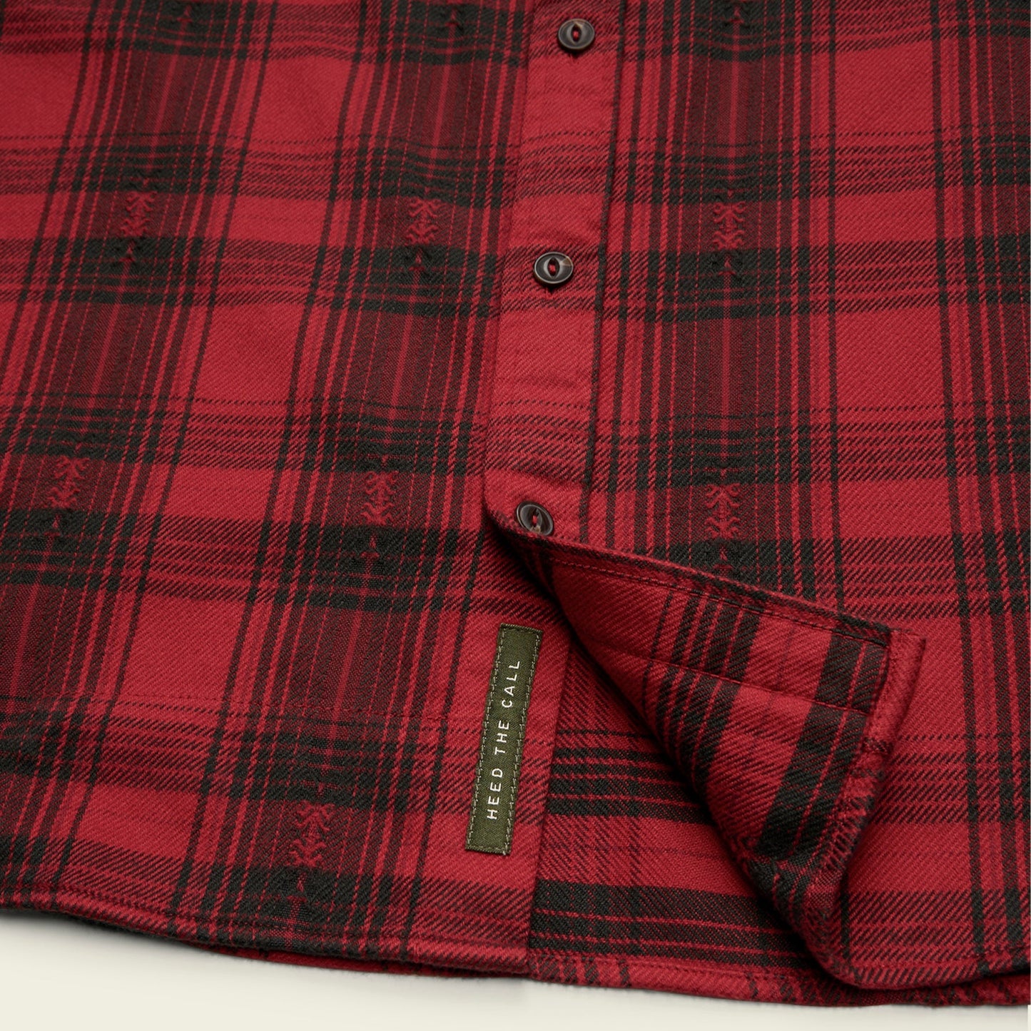 Quintana Quilted Flannel - Big Barrett Plaid : Brick Red